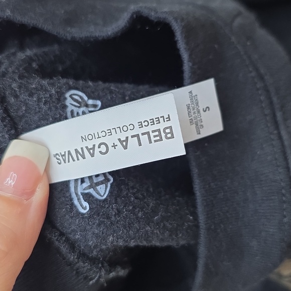 Disney Black Fleece Cropped Sweatshirt - Picture 4 of 4